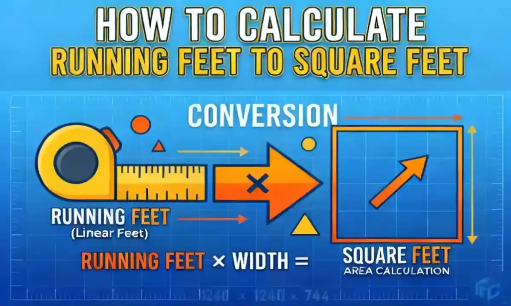 How to Calculate Running Feet to Square Feet